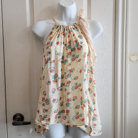 🎈2/$50 Free People Floral Sleeveless Blouse - Picture 10 of 14